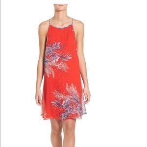 Ella Moss Zaneen Floral Print Silk Dress